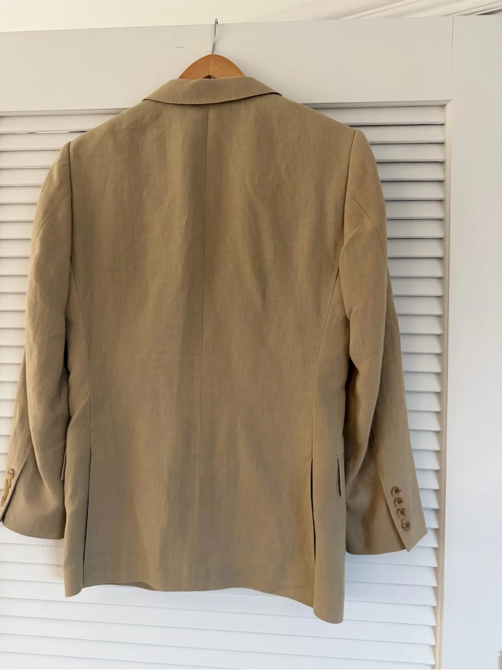 J. Crew Linen Men's Ludlow Tan Blazer - Smart Casual Jacket